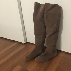 Nine West Over the Knee Slouchy Suede Boots